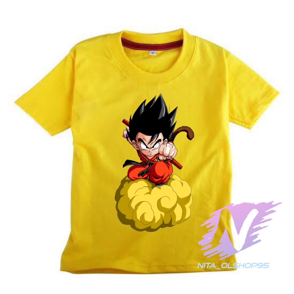 kaos anak dragon ball baju kaos goku awan kinton