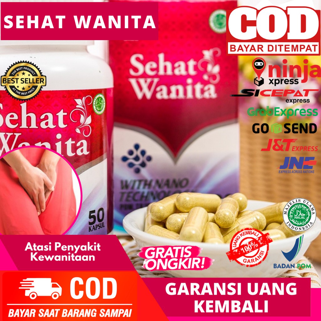 Sehat Wanita Jamu Kapsul 100% Original - Obat Segala Masalah Kewanitaan - Herbal Alami - BPOM