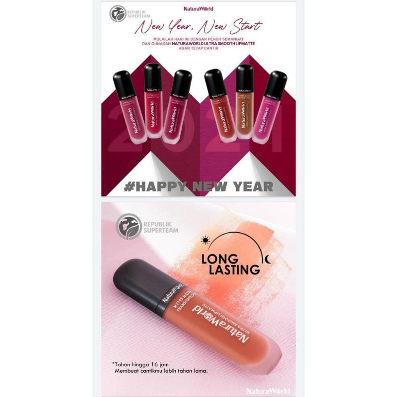 Lipmatte Natura World  Lipstik Natura Sahara Lipmate Natura