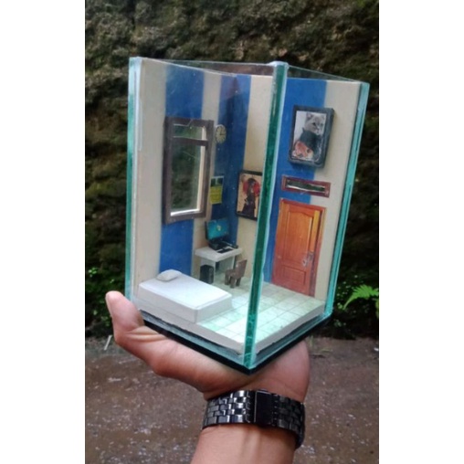 kamar ikan cupang / akuarium unik ikan cupang / soliter kosan ikan cupang