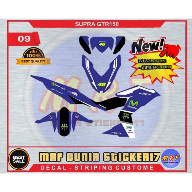 STIKER DEKAL SUPRA GTR 150 STICKER DECAL SUPRA GTR 150 MOTOR DECAL SUPRA GTR 150 MONSTER 46