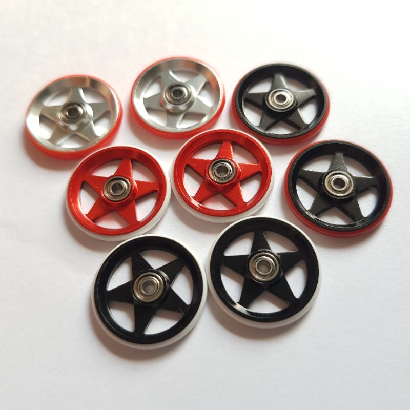 REP TAMIYA 15416 ROLLER ALUMUNIUM BERING STAR + RING PLASTIK