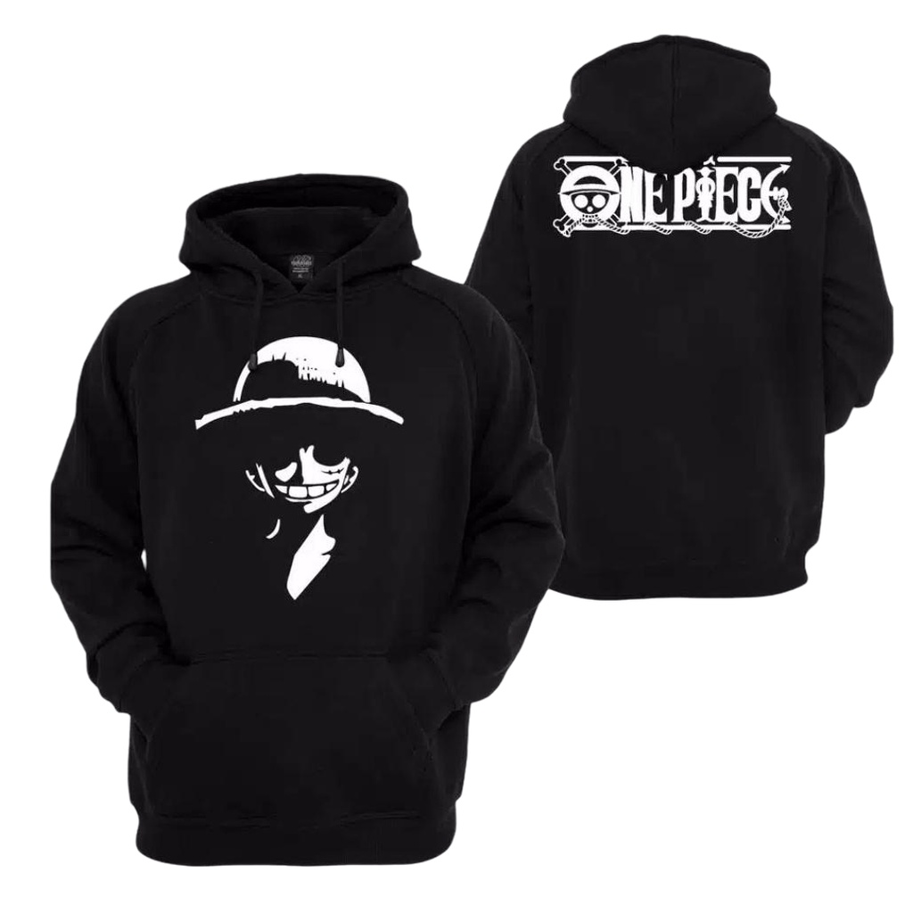 Hoddie Sweatshirt Pullover Hoodie One Piece Manga Anime Jepang Luffy d Monkey