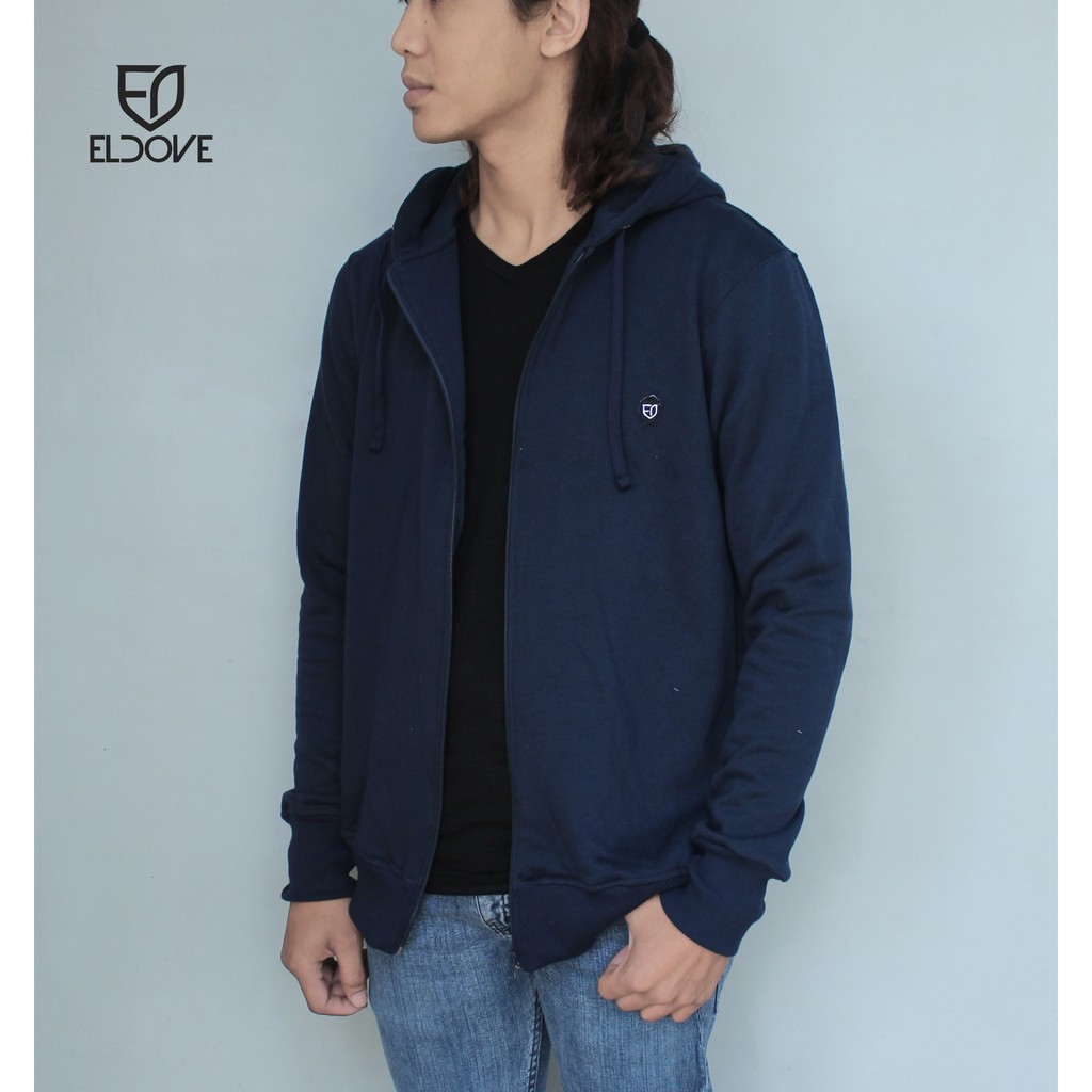 Eldove Hoodie Zipper Navy 5006