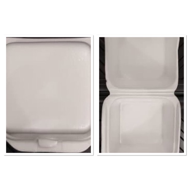 Sterofoam BURGER styrofoam fom foam HB gabus kotak polos box GOJEK ONLY