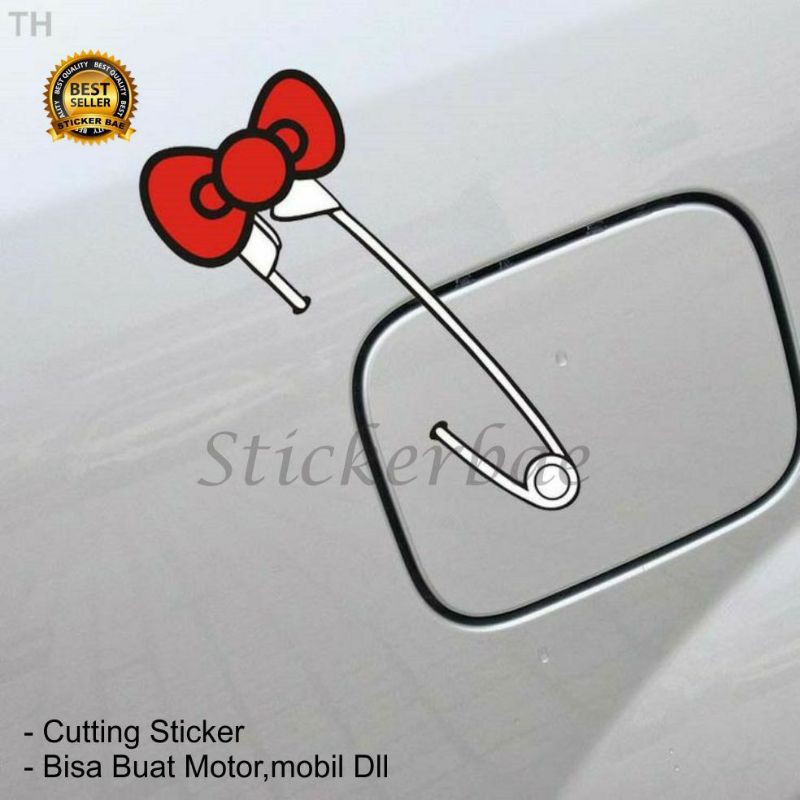 stiker pin peniti mobil motor cutting