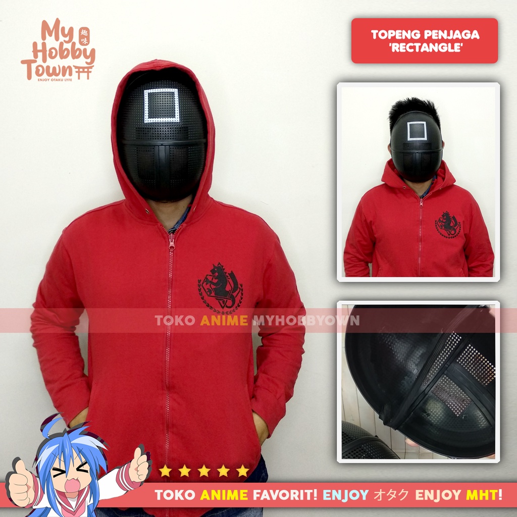 Topeng Squid Guard Penjaga Permainan Cosplay