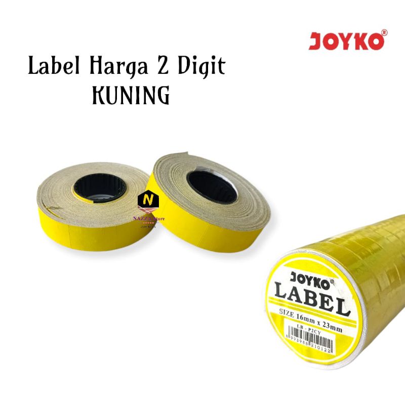 

Label Harga JOYKO 2 Baris Warna Kuning & Hijau Stabilo