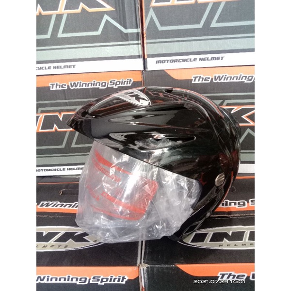 HELM INK CX22 HITAM METALIK(GRADEORI)-1