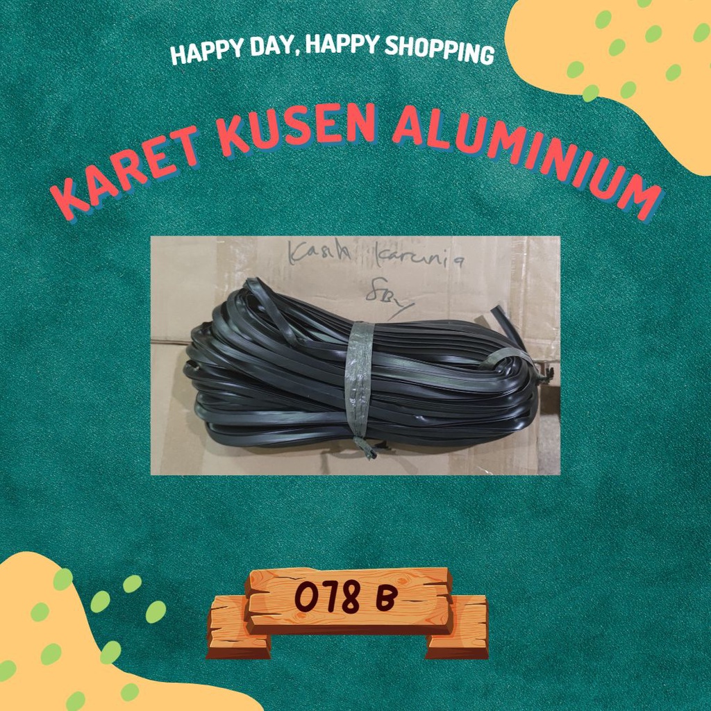 Jual Karet Aluminium Karet Kusen 078 B Hitam Putih Shopee Indonesia