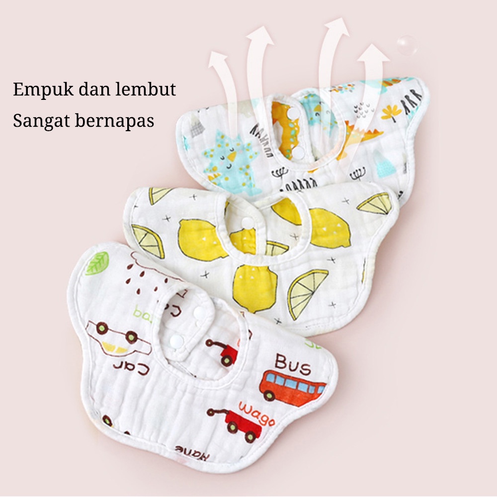 BIB Motif Lucu Sleber Air Liur Celemek Bayi Perlengkapan Bayi