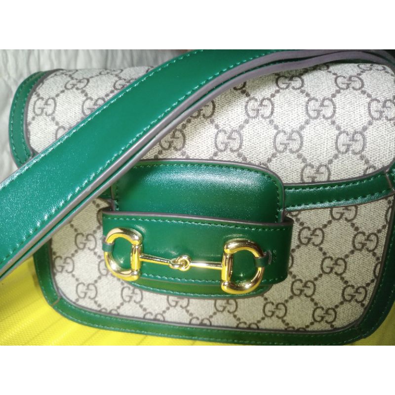 Tas Sling wanita GUCCI hijau preloved