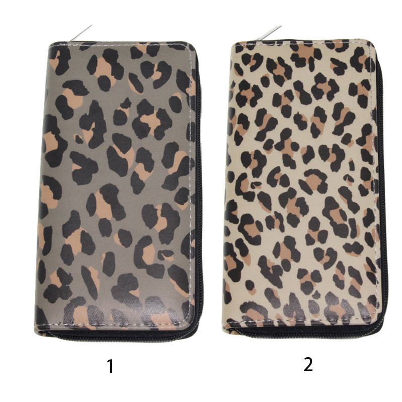 women's leopard print wallet