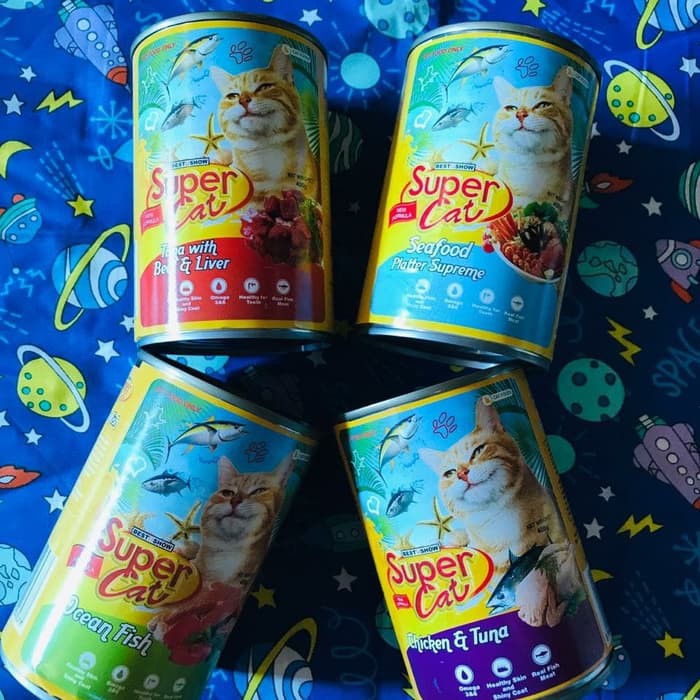 supercat kaleng 400 gram