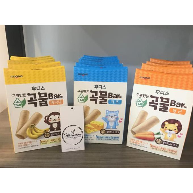 

ENAK! Quinoa snack bar ILDONG korea / Snack bayi korea (Pisang/keju/wortel) - Carrot
