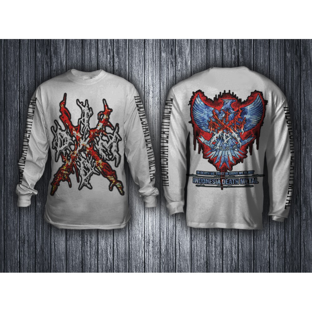 Kaos Lengan Panjang Putih IDDM