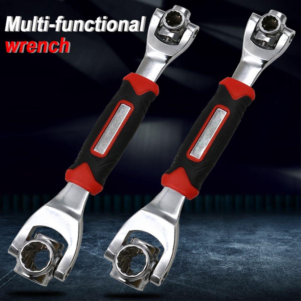 Solighter Ratchet Spanner Sepeda Rumah Kunci Pipa Multi-Fungsi Memperbaiki Tubing Wrench Aksesoris Bersepeda Hexagon Wrench