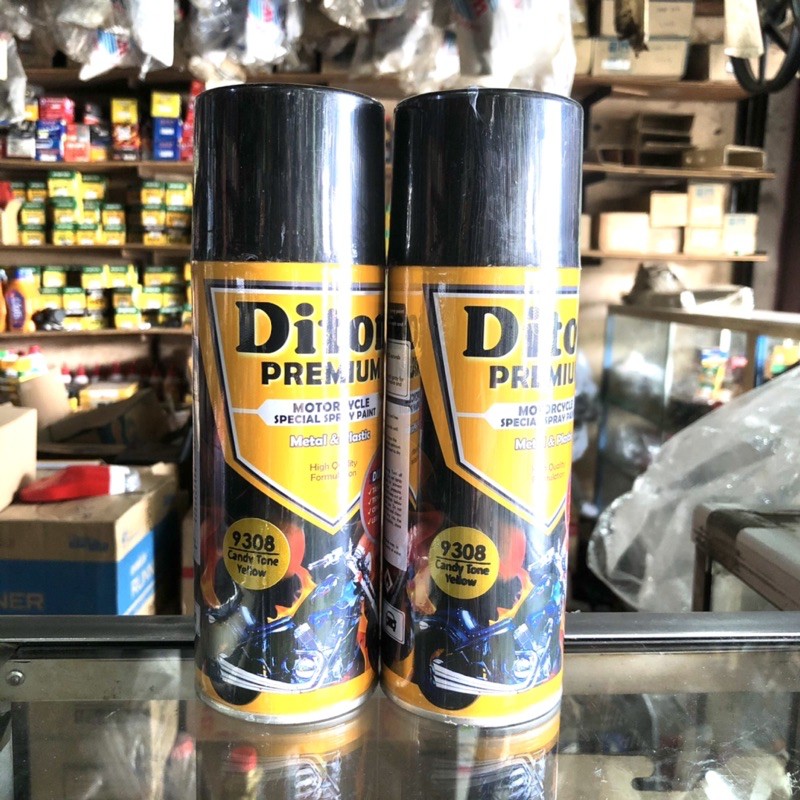 cat semprot Diton premium 9308 Candy tone yellow / kuning candy