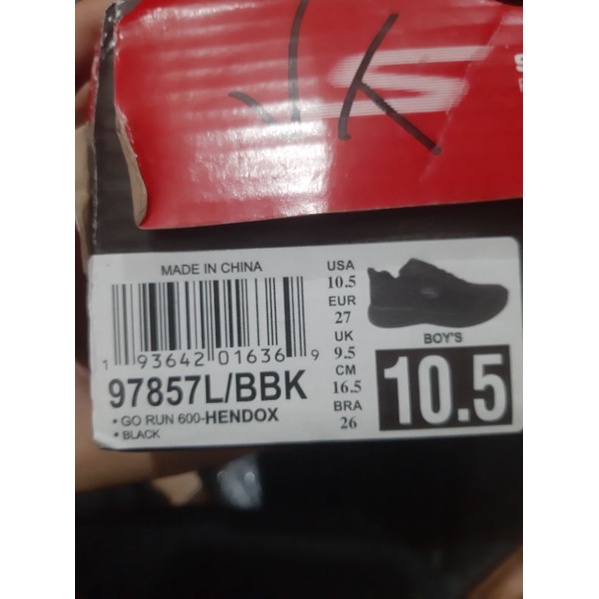 Sepatu Skechers Hendox 97857L/BBK