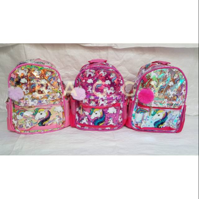  TAS  RANSEL HOLOGRAM  MIKA UNICORN  Shopee Indonesia