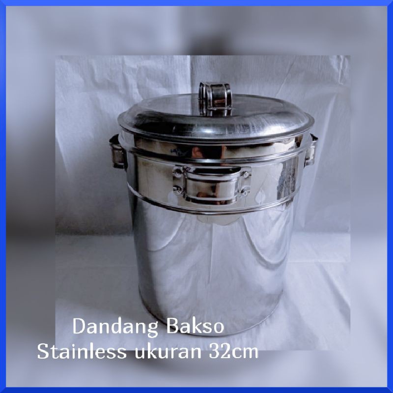 Dandang bakso aluminium stainless ukuran 32cm