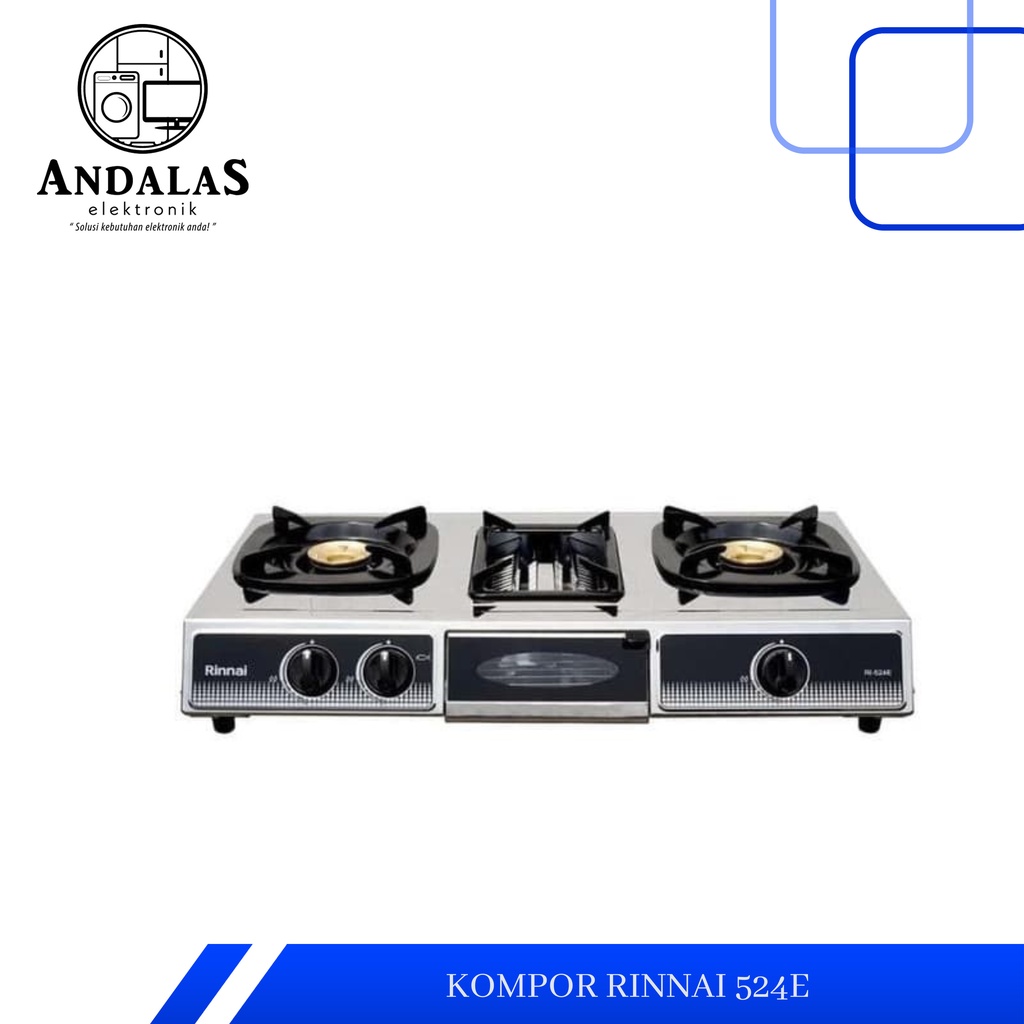 PROMO KOMPOR RINNAI RI 524 E RI524E RI 524E KOMPOR GAS 2 TUNGKU