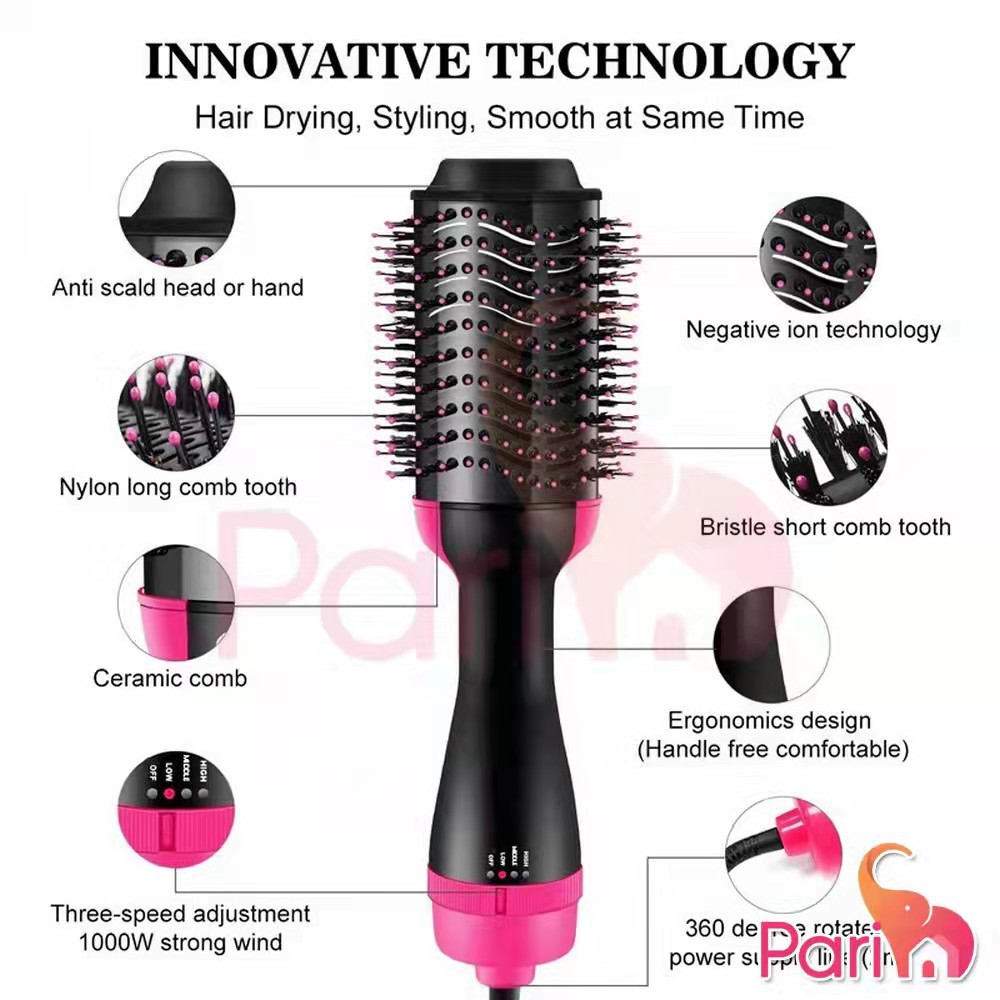 One Step Hairdryer and Styler Alat Rambut / Pengeriting Rambut 4in1 YK-163