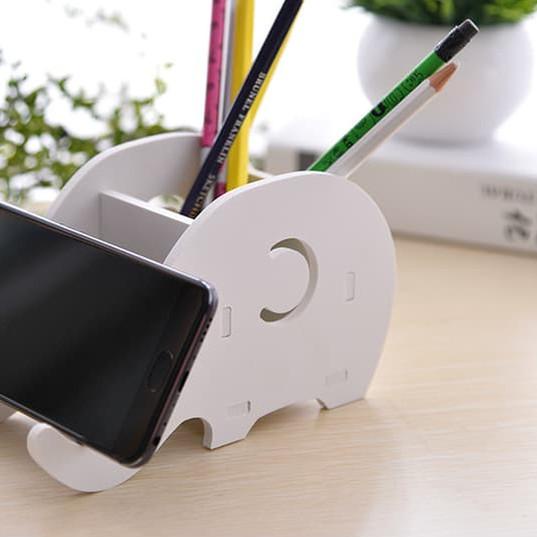 ♧ Holder Rak Remote Rak Tempat HP / Tempat Bolpen Pensil / Holder WPC ✩