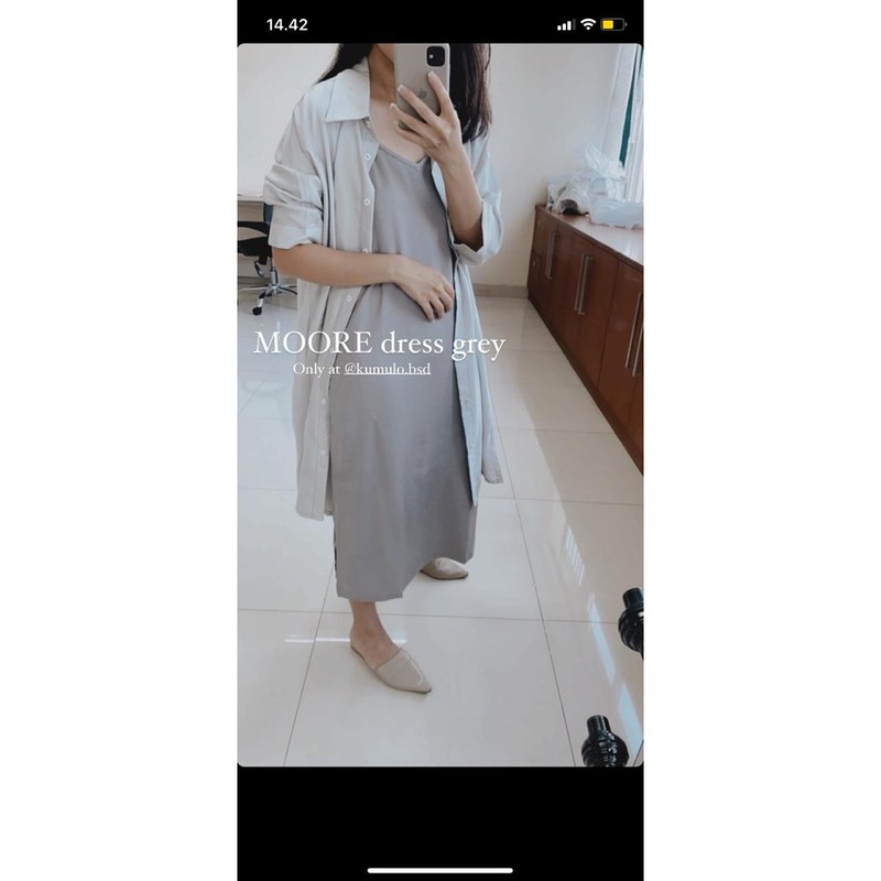 Eunoia Moore Grey Dress