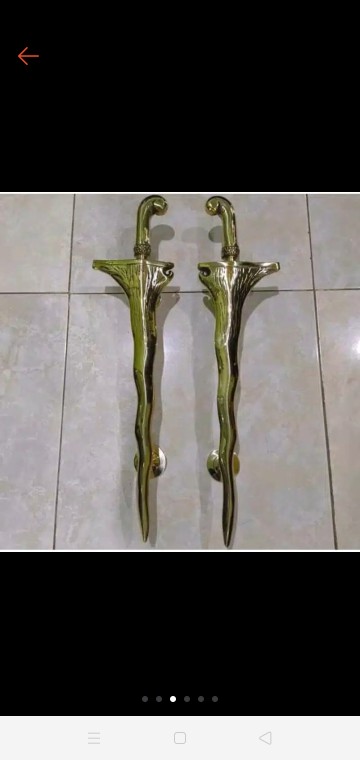 Handel Pintu Model Keris Antik/gagang Pintu/pegangan Pintu
