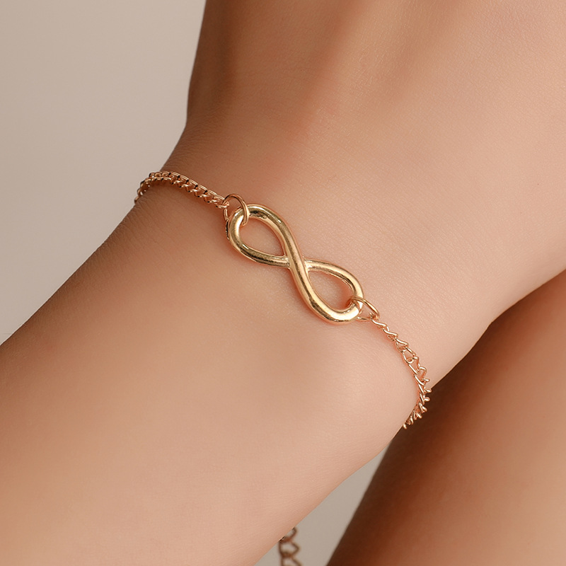 Simple Figure 8 Shaped Bracelet Personality Digital Wild Bracelet