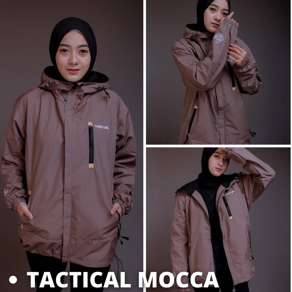 Jaket Pria / Wanita Outdoor type New Tactical BLD - Jaket Waterproof - jaket parasut - jaket gunung-TACTICAL MOCCA