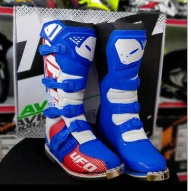 sepatu cross ufo avior Made in italy blue wjite