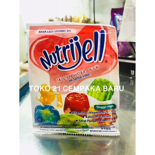 

Nutrijell Rasa LECI 1 PCS | Agar Agar Jelly Powder Nutrijel Lychee Murah Promo