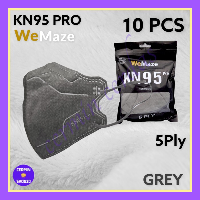 [ KN95 PRO ] Masker KN 95 Pro Model Korea Premium isi 10Pcs 5Ply Nyaman WeMask Ezio NF Warna