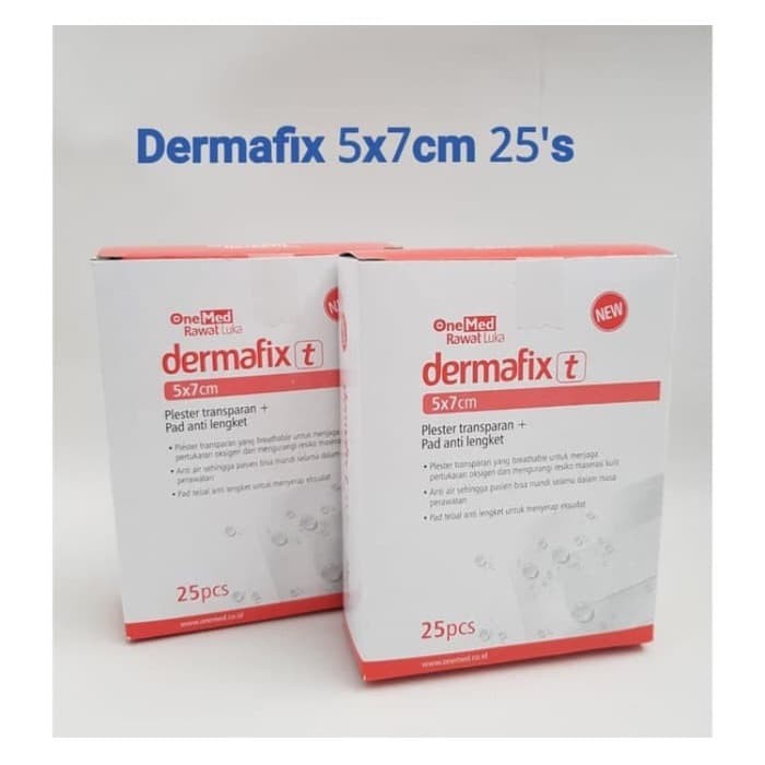 Dermafix T 5x7 cm / plester luka dermafix onemed