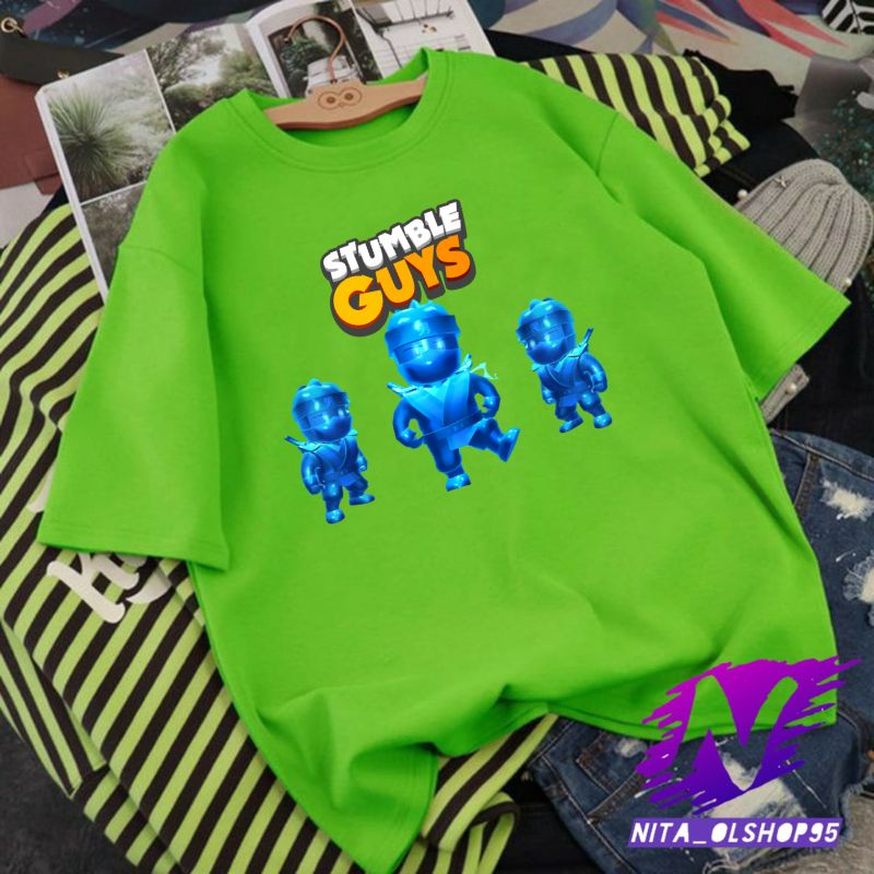 baju anak stumble guys kaos anak stumble guys atasan anak laki laki premium tiga ninja