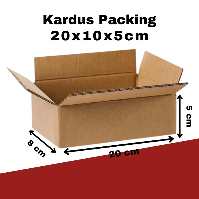 

PROMO TERLARIS Kardus Packing Ukuran Panjang 20 cm Lebar 10 cm Tinggi 5 cm