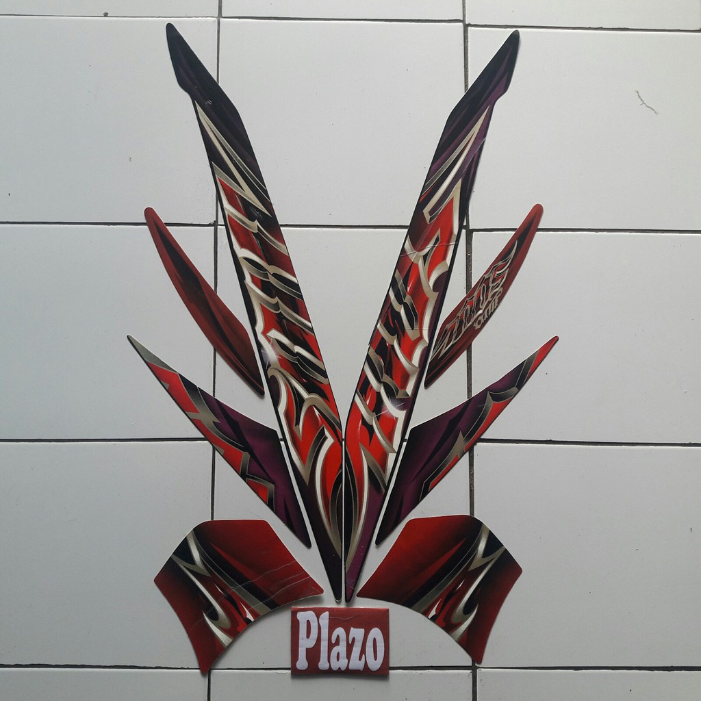 stiker yamaha mio soul 2010 merah