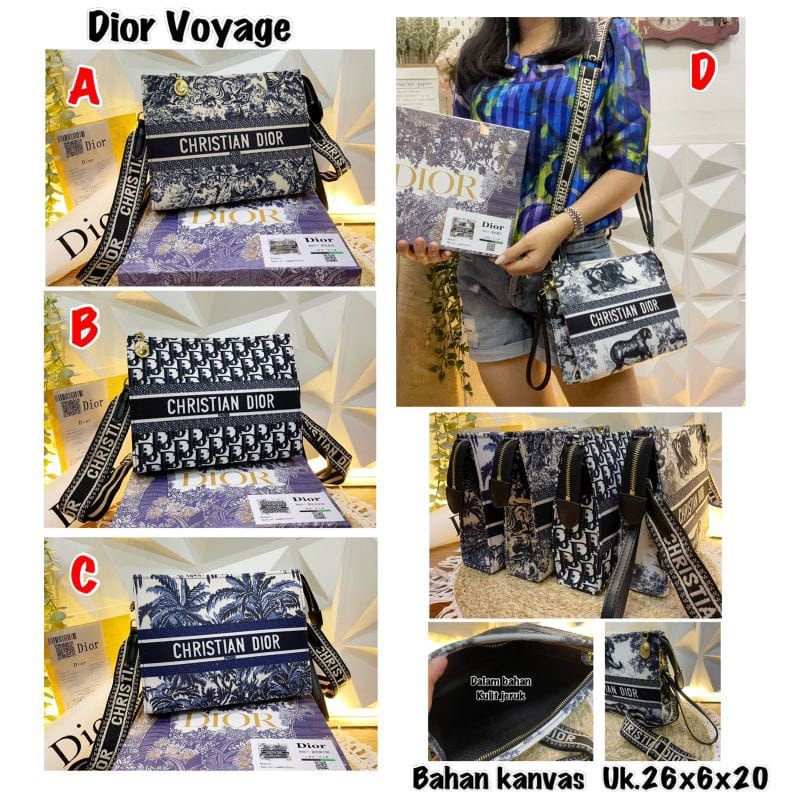 Clutch Premium + Box Gucci Voyage Pita Kulit Asli