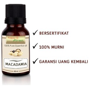 HAPPY GREEN Macadamia Carrier Oil  - Minyak Macadamia Cosmetic Grade