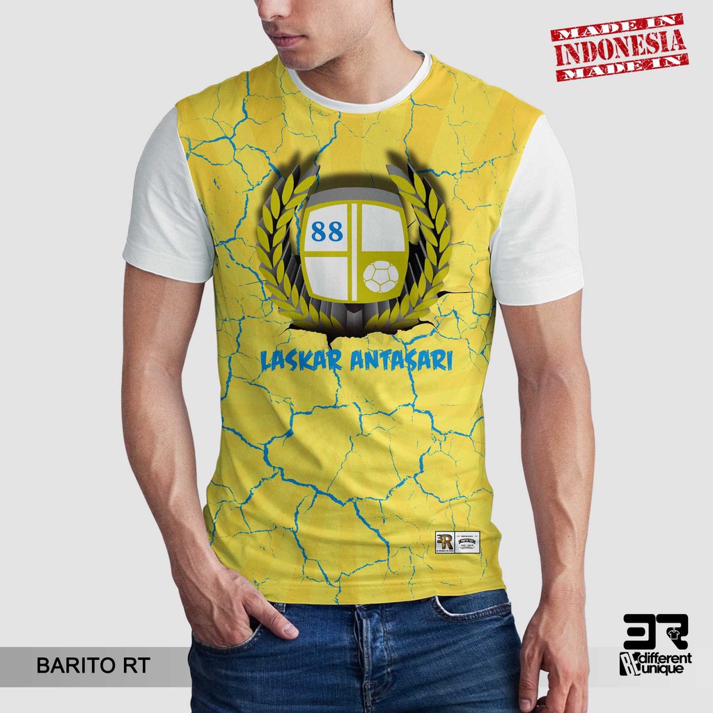 [ COD ] KAOS PRINTING GAMBAR TEAM SEPAKBOLA BARITO PUTERA RTA - BAJU SEPAK BOLA INDONESIA DISTRO ORI