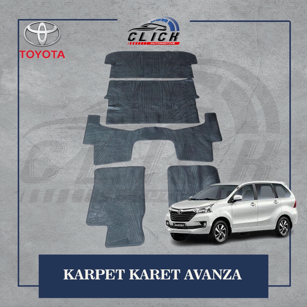 Karpet Lantai Karet Avanza Lama Satu set | Karpet Lantai Karet Mobil Avanza