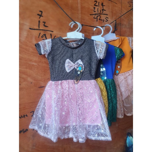 Baju Brukat Kombi Anak Size S Usia 1-2 Tahun