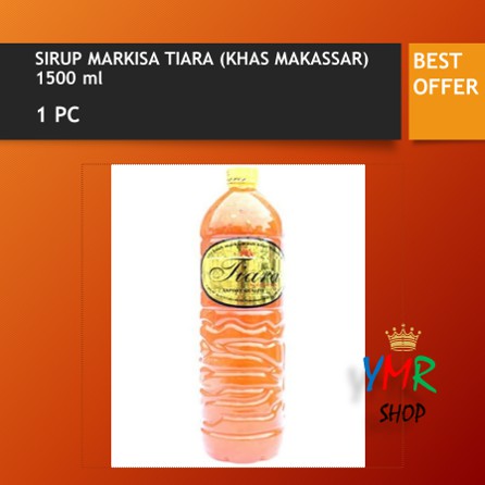 Sirup Syrup Minuman Buah Markisa TIARA Asli Makassar Berbulir Enak 1500ml 1,5 lt