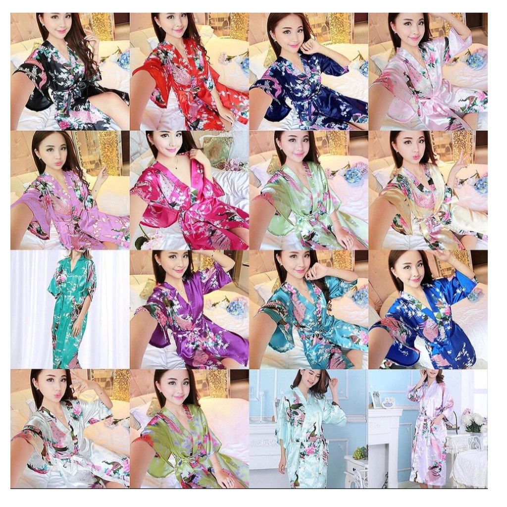 Kimono Robe Sleepwear / PEACOCK KIMONO