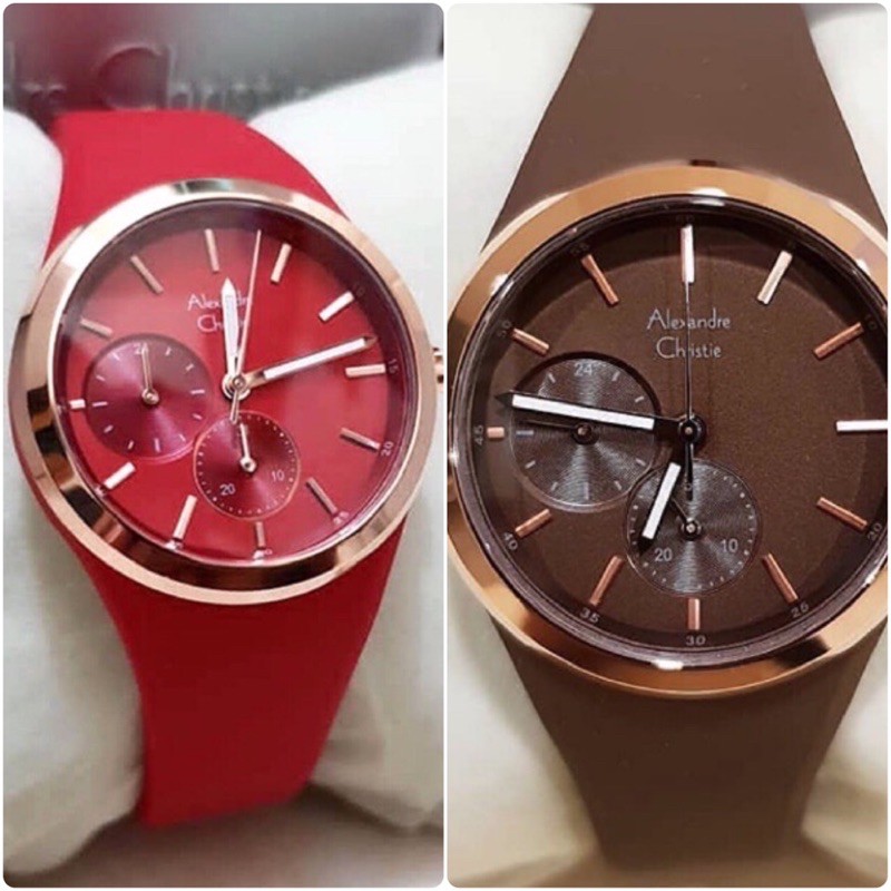 Alexandre Christie 2663 - AC2663BF Rosegold Rubber Chrono ORIGINAL