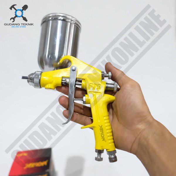 Air Spray Gun F 75G Xenon - Alat Semprot Cat Xenon F75G Tabung Atas 400cc