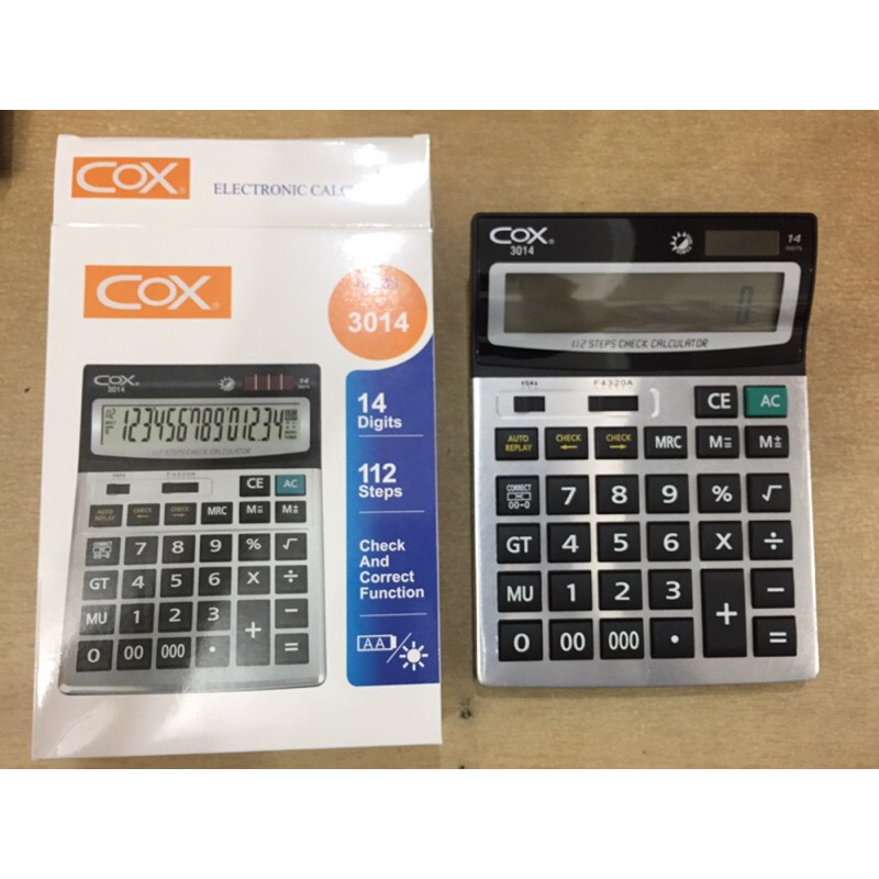 

Calculator/kalkulator COX-3014