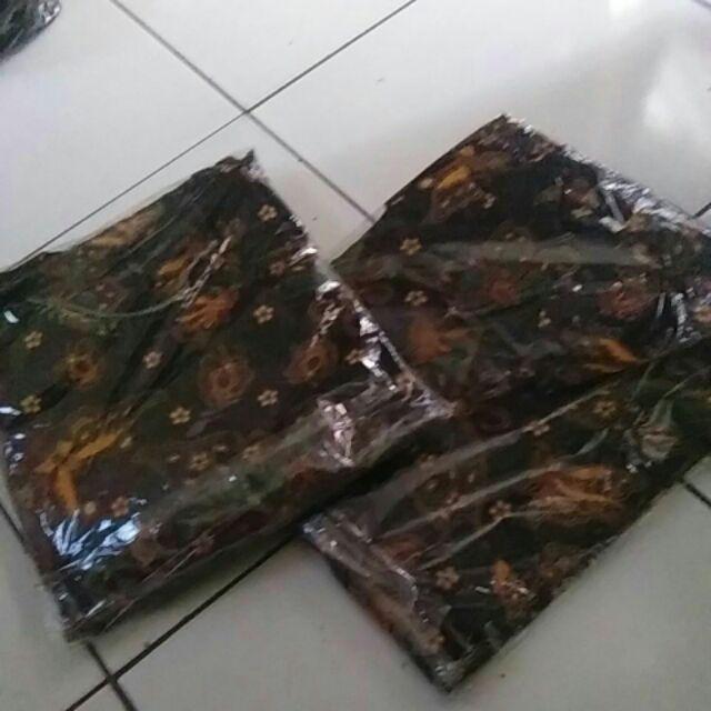 Dian Batik Hrb026 Kenongo Kemeja Tosca Pendek Pekalongan Padi M L Xl Sogan Tulis Halus Kemeja Batik